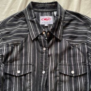 Western pearl snap long-sleeve shirt
